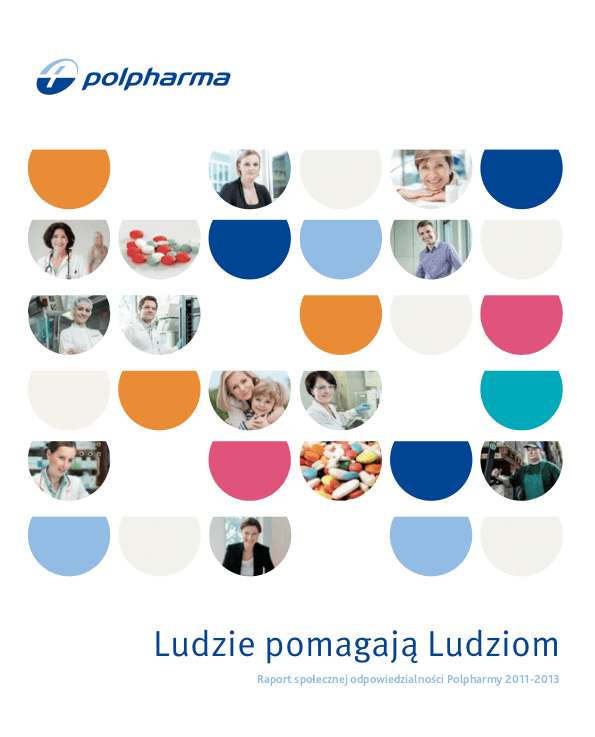 Okładka polpharma raport społeczny 2011-2013