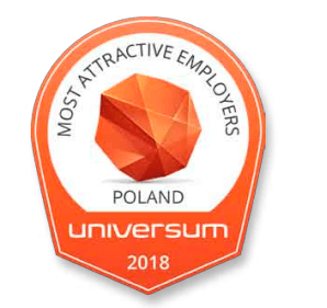 Most Attractive Employers Poland” Universum 2018