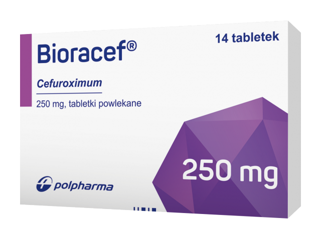 Bioracef 250 mg x 14 tabl. powl. (2 blist. x 7)