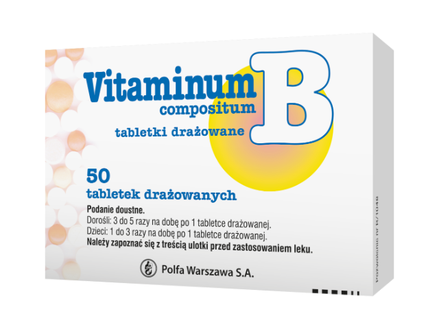 Vitaminum B COMPOSITUM 50 Drażetek - Polpharma