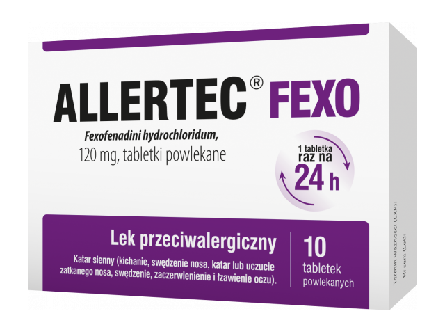 Allertec Fexo 120 mg x 10 tabs