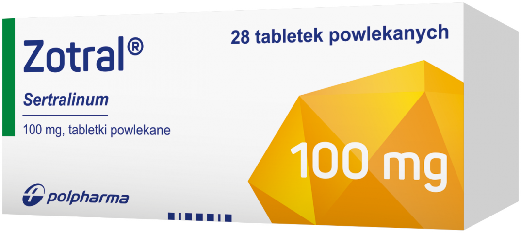 Zotral 100 mg x 28 tabl. powl.