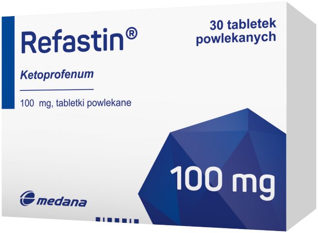 Refastin 100 mg x 30 tabl. powl.