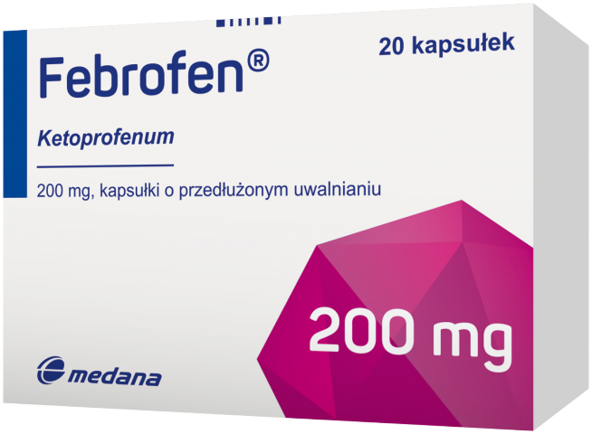 Febrofen 200 mg x 20 kaps. o przedł. uwal.