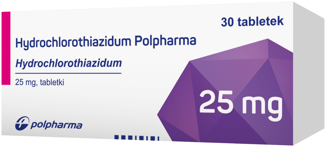 Hydrochlorothiazidum Polpharma 25 mg x 30 tabl.