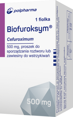 Biofuroksym s. subst. do inj. 500 mg