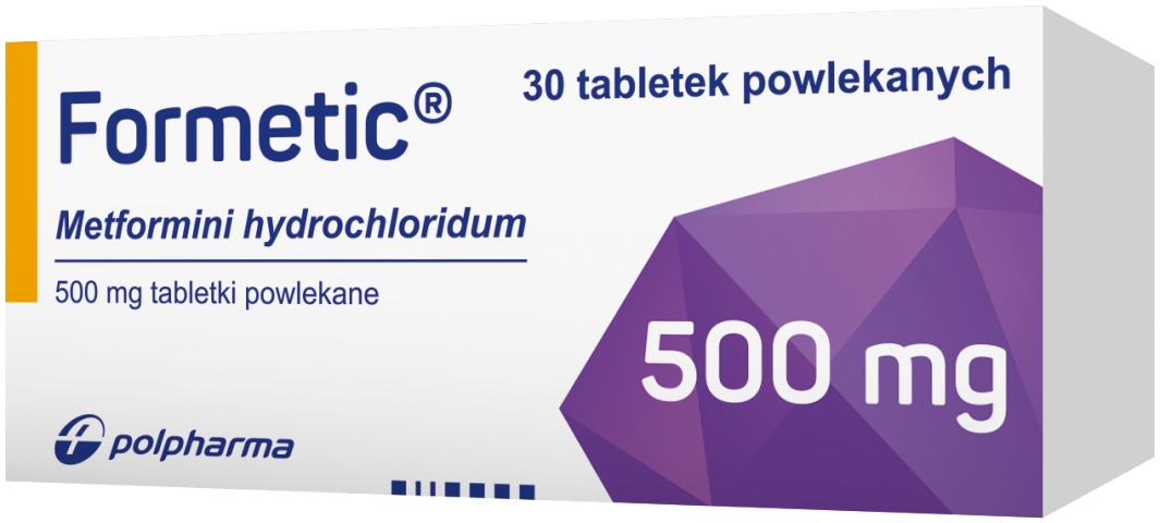 Formetic 500 mg x 30 tabl. powl.