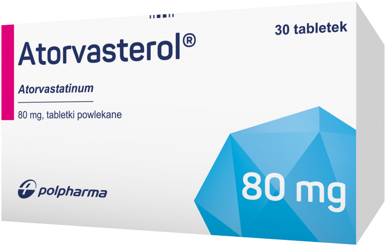 Atorvasterol 80 mg x 30 tabl. powl.