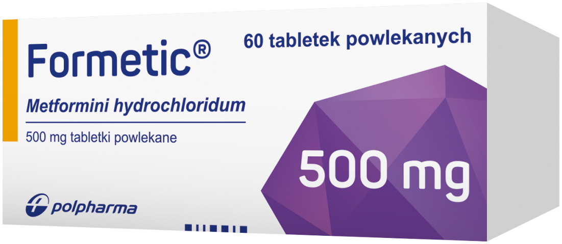 Formetic 500 mg x 60 tabl. powl.