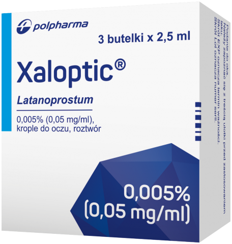 Xaloptic krople do oczu, roztwór 0,05 mg/ml 2,5 ml x 3