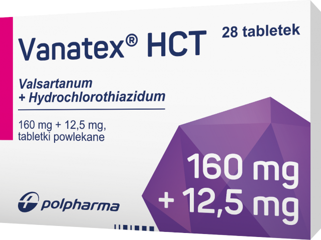 Vanatex HCT (12,5 mg + 160 mg) x 28 tabl. powl.