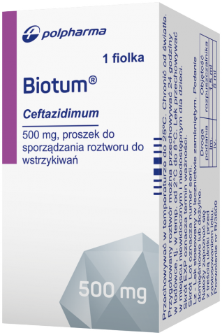 Biotum s. subst. do inj. 500 mg
