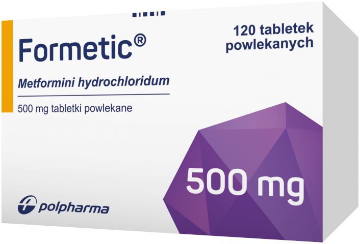 Formetic 500 mg x 120 tabl. powl.