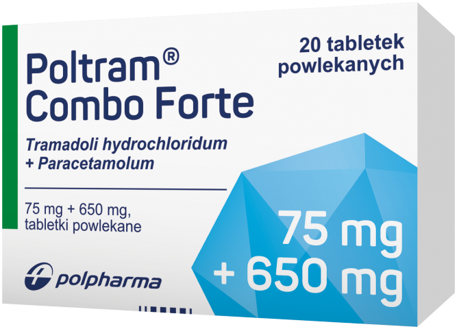 Poltram Combo Forte (75 mg + 650 mg) x 20 tabl. powl.