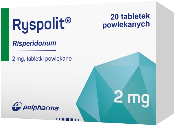 Ryspolit 2 mg x 20 tabl. powl.