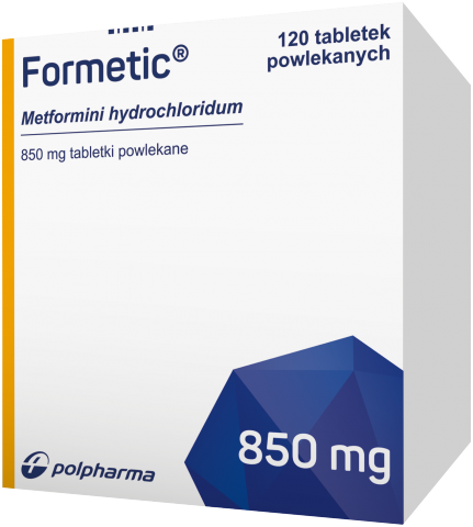 Formetic 850 mg x 120 tabl. powl.