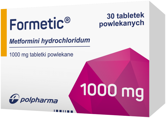 Formetic 1000 mg x 30 tabl. powl.