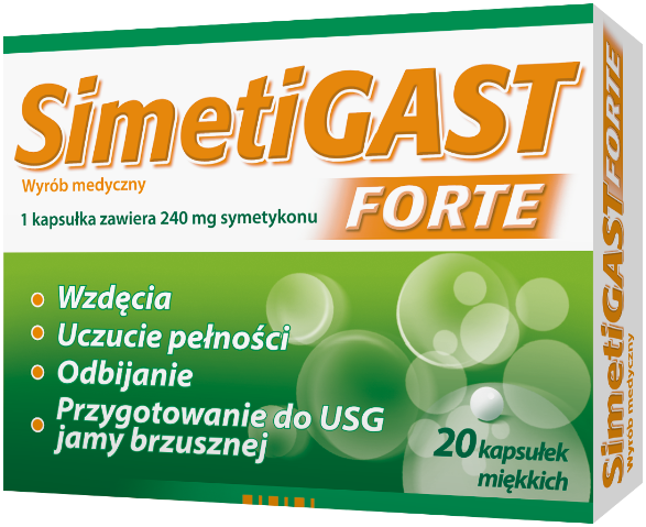 Simetigast Forte 240 mg x 20 kaps. elast.