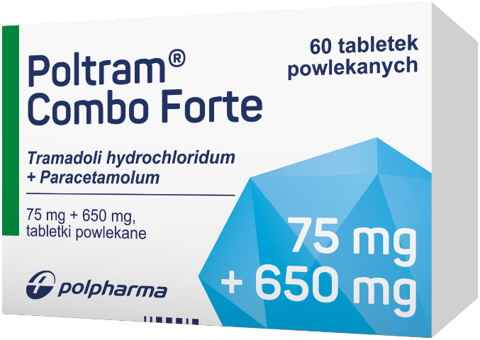 Poltram Combo Forte (75 mg + 650 mg) x 60 tabl. powl.