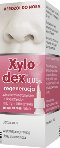Xylodex Regeneracja spray do nosa 0,5 mg/50 mg 10 ml