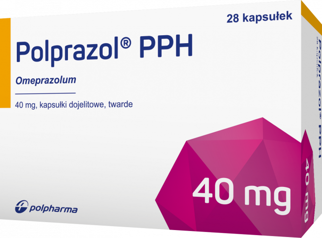 Polprazol PPH 40 mg x 28 kaps. dojelit. twarde