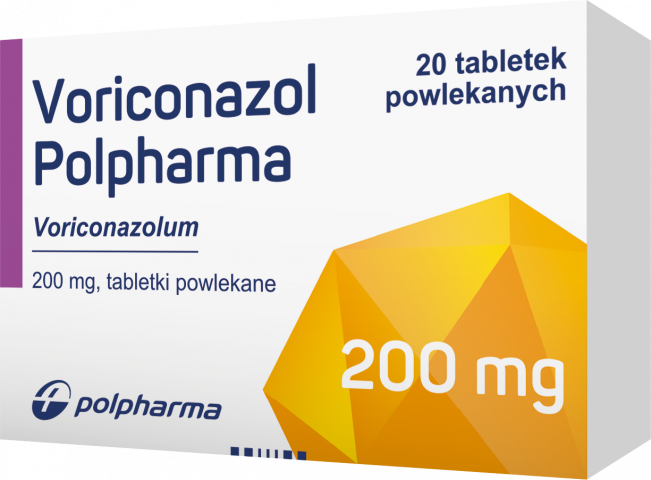 Voriconazol Polpharma 200 mg x 20 tabl. powl.