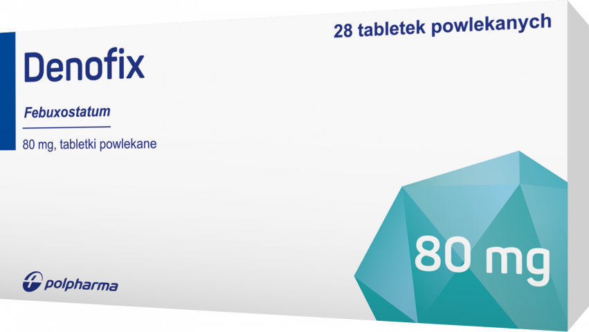 Denofix 80 mg x 28 tabl. powl.
