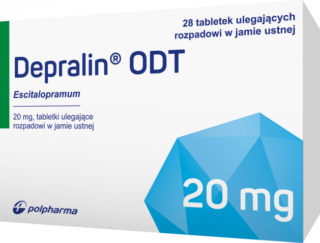 Depralin ODT 20 mg x 28 tab ulegające rozpadowi w jamie ustnej