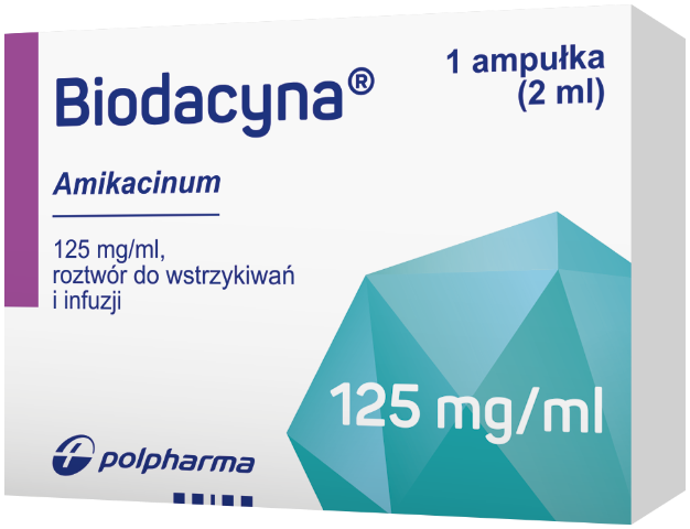 Biodacyna rozt. do inj. i inf. 125 mg/ml 2 ml