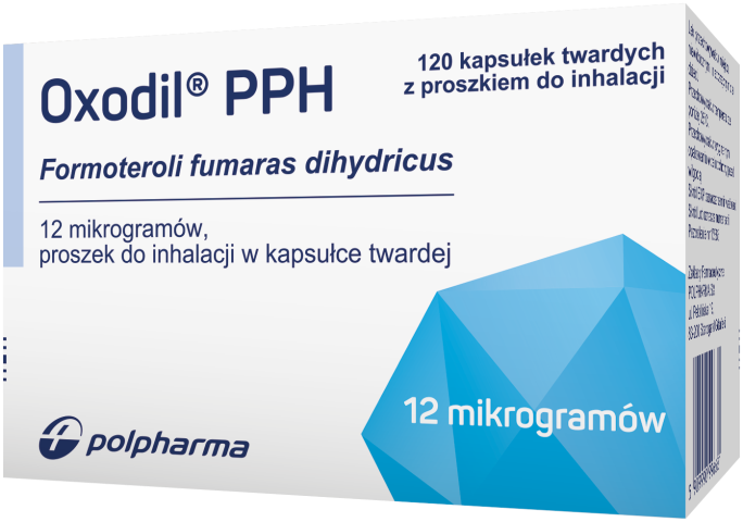 Oxodil PPH 12 mcg x 120 kapsułek + inhalator