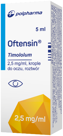 Oftensin krople do oczu, roztwór 2,5 mg/ml 5 ml x 1
