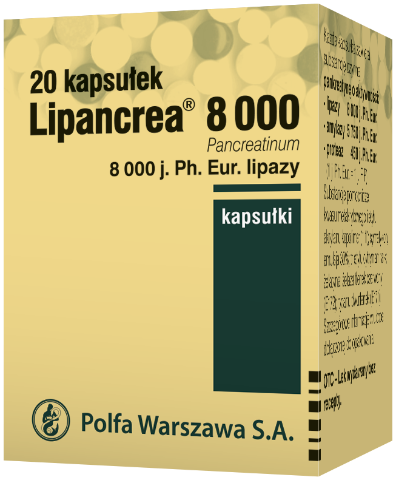 Lipancrea 8.000j Ph. Eur. Lipazy x 20 kaps.