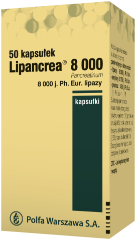Lipancrea 8.000j Ph. Eur. Lipazy x 50 kaps.