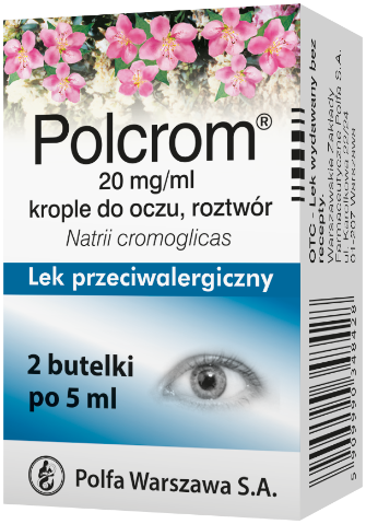 Polcrom krople do oczu, rozt. 20 mg/ml 5 ml x 2
