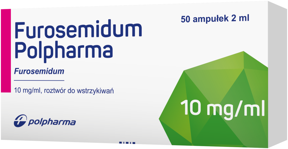 Furosemidum Polpharma roztwór do wstrzyk. 10mg/ ml 50 amp. po 2 ml