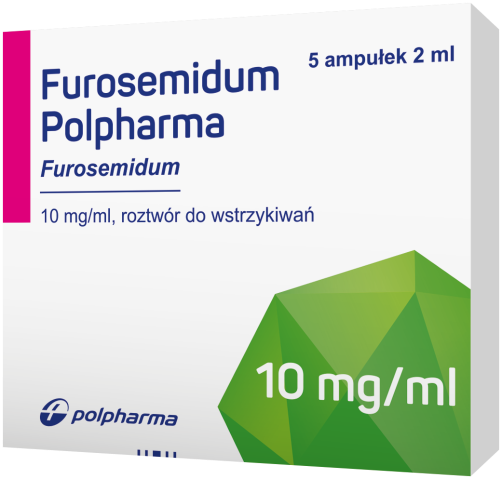 Furosemidum Polpharma roztwór do wstrzyk. 10mg/ ml 5 amp po 2 ml