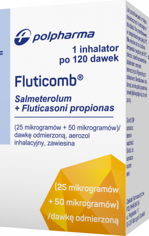 Fluticomb Aeorozol Wziewny 50 mcg+25 mcg x 120