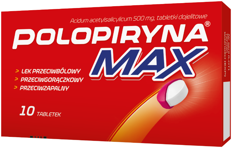 Polopiryna Max 500 mg x 10 tabl. dojelit.