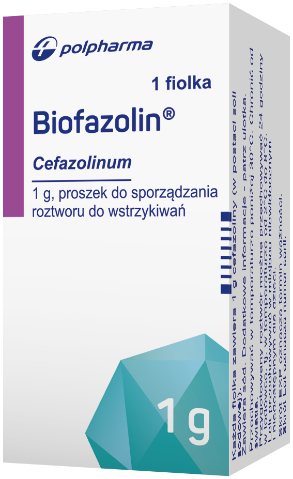 Biofazolin s. subst. do inj. 1 g