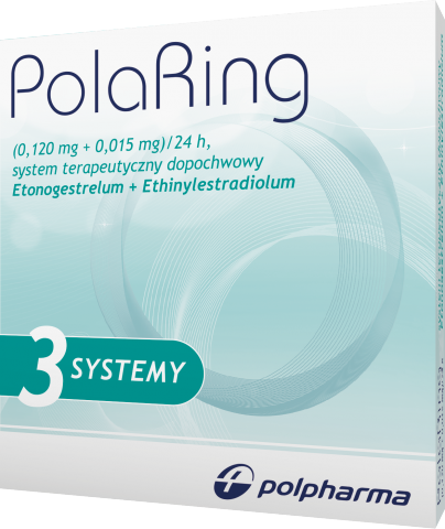PolaRing (0,120 mg + 0,015 mg)/24 h x 3 systemy terapeutyczne dopochw.