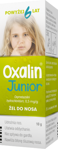 Oxalin Junior 0,05% żel do nosa 0,5 mg/g butelka 10g z dozownikiem