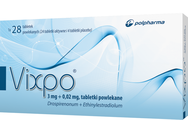 Vixpo (3 mg + 0,02 mg) x 28 tabl. powl. (24+4)