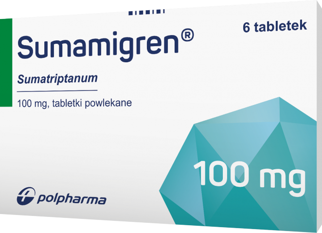 Sumamigren 100 mg x 6 tabl. powl.