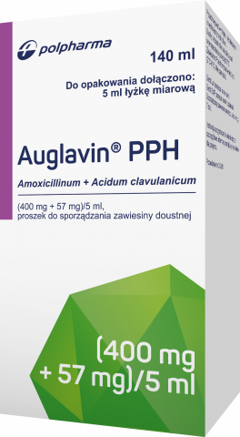 Auglavin PPH prosz. do zaw. doust. 400 mg   57 mg/5 ml 140 ml