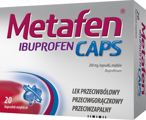 Metafen Ibuprofen Caps 200mg x 20 kaps.