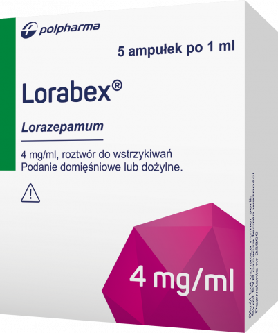 Lorabex 4 mg/ml 1 ml x 5