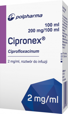Cipronex roztwór do infuzji 2mg/ 1ml 100 ml x 40 poj.
