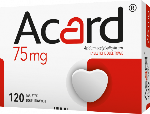 Acard 75 mg x 120 tabl. dojelit.