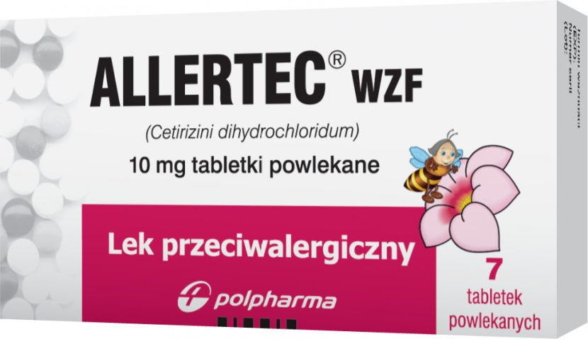 Allertec WZF 10 mg x 7 tabl. powl.