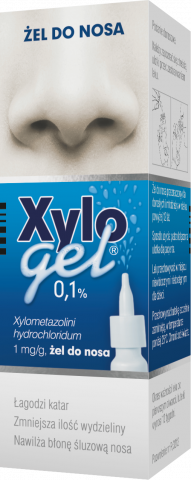 Xylogel 0,1%, żel do nosa, 1 mg/g, but. PET 10 g z dozownikiem